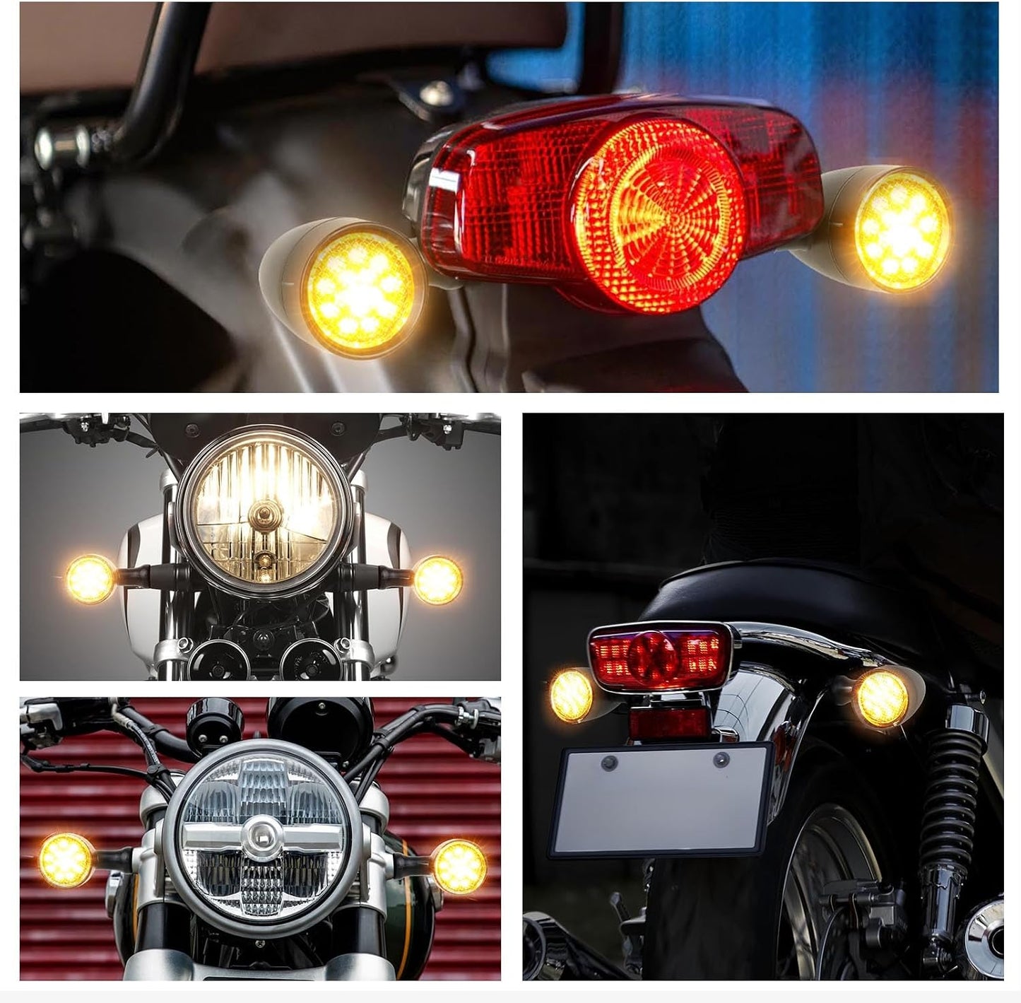 Rich Choices D-YUECAQP126 15 LED Motorcycle Turn Signal Lights 12V 2-Pack