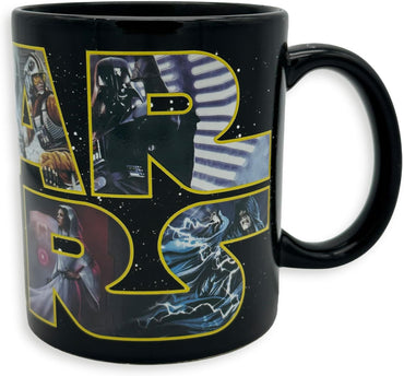 Star Wars Logo Characters Heat-Changing Ceramic Mug 325ml Gift Box
