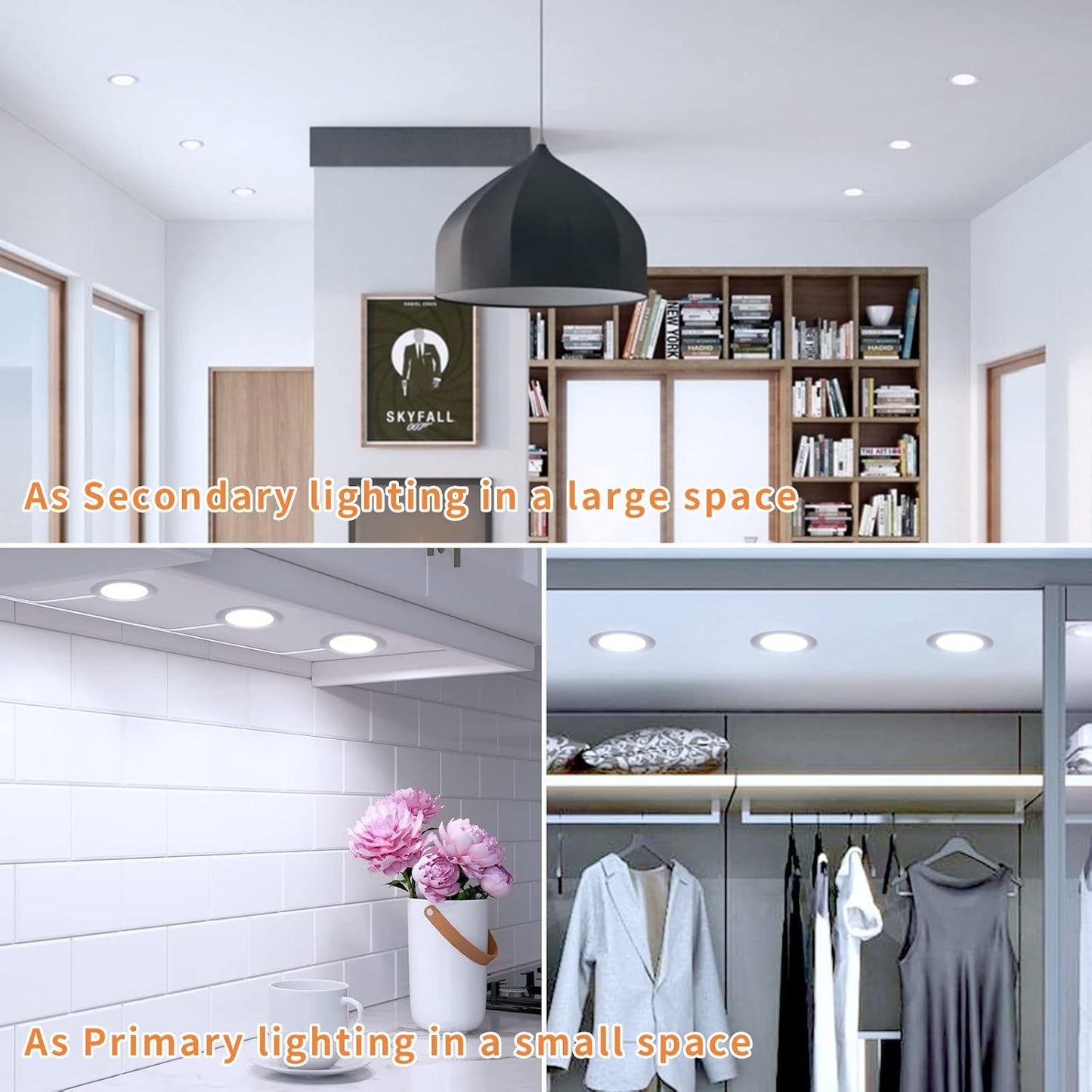 Tomosu 5W 6000K Slim LED Recessed Ceiling Light 10 Pack