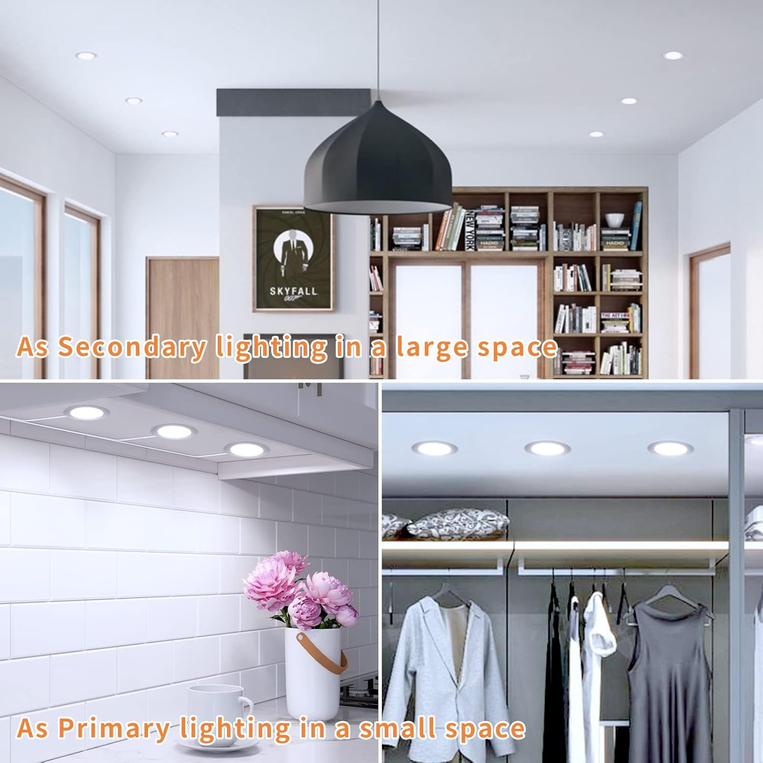 Tomosu 5W 6000K Slim LED Recessed Ceiling Light 10 Pack