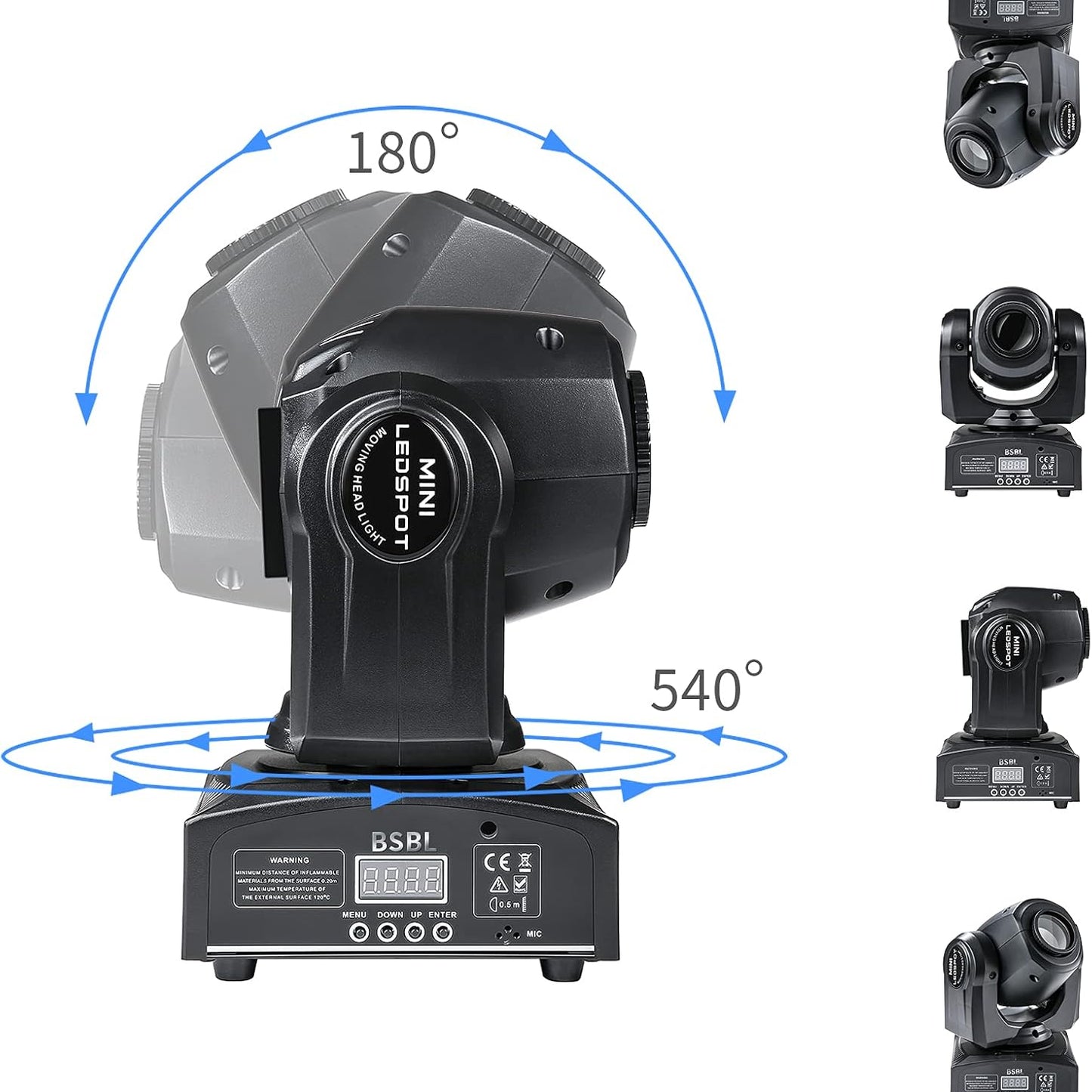 BSBL 30W LED Moving Head Spotlight with 8 Gobos