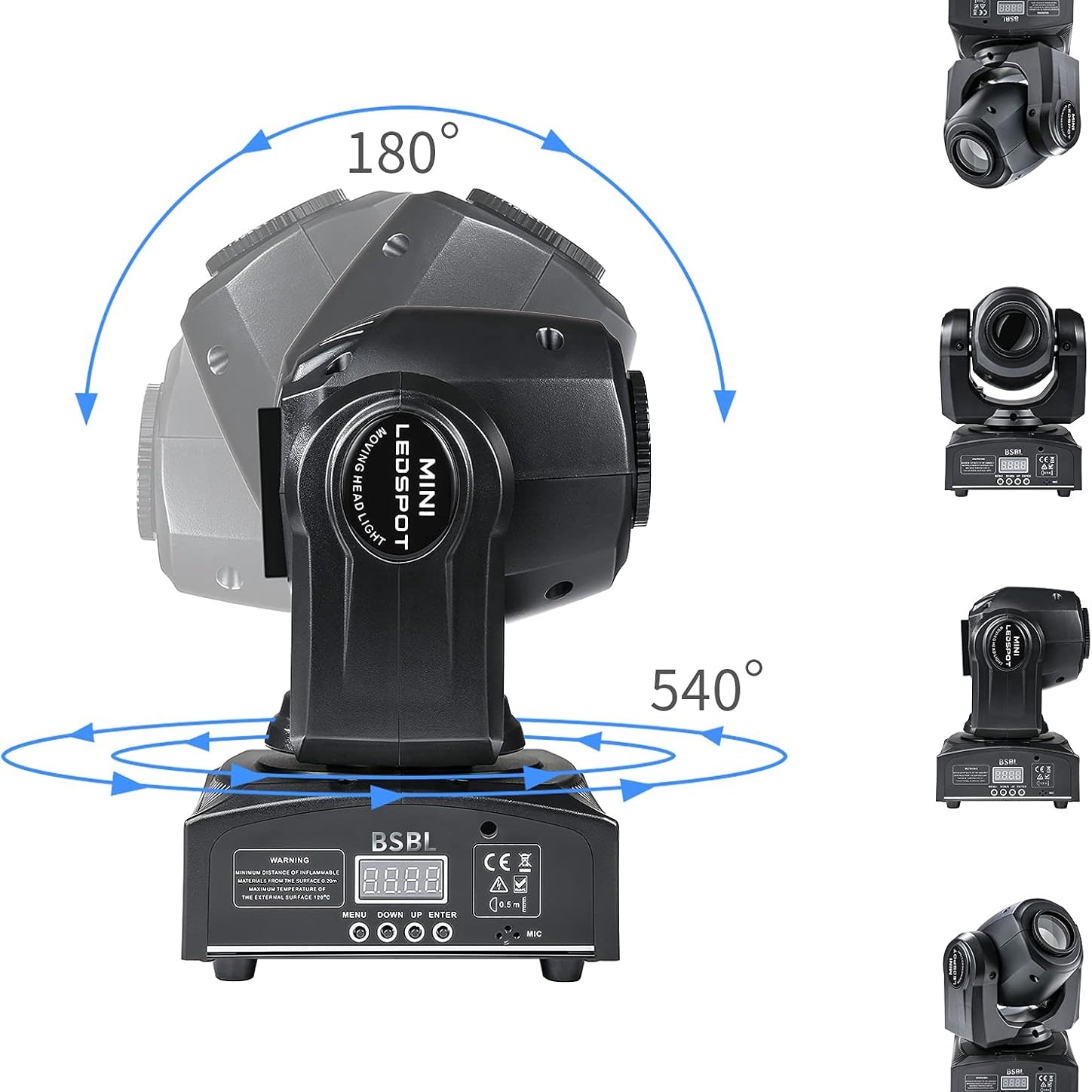 BSBL 30W LED Moving Head Spotlight with 8 Gobos