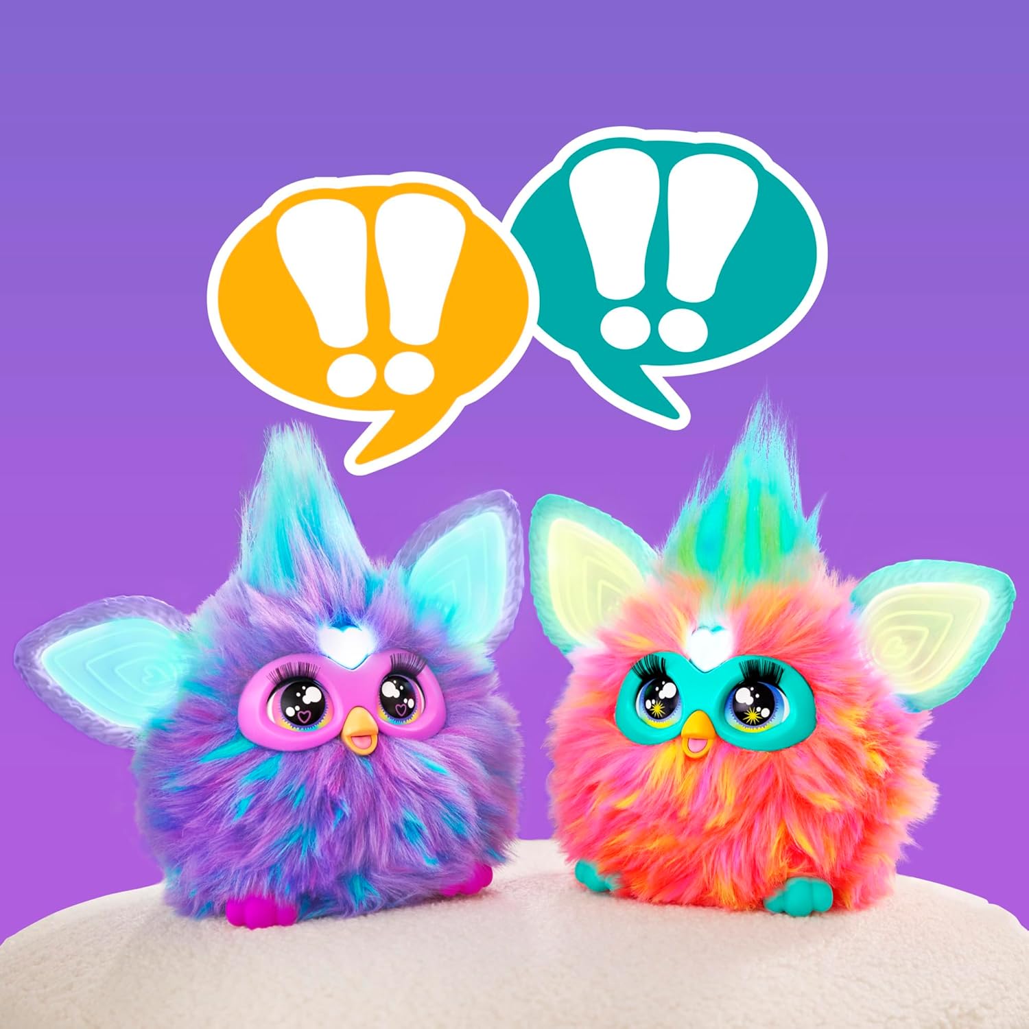 Furby Coral Interactive Plush Toy – Italian Talking, Singing & Light-up