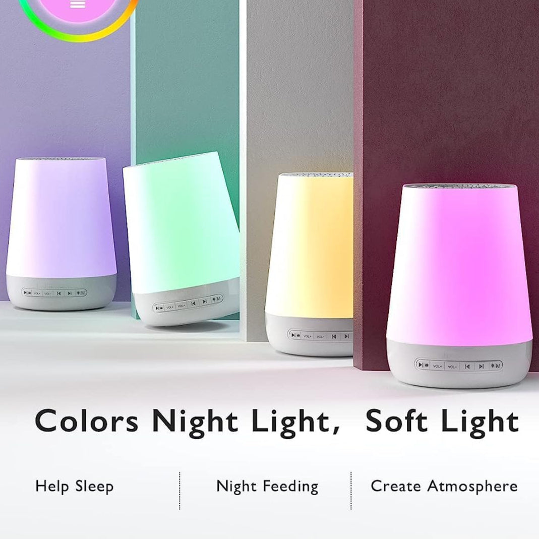 ZONEY Baby Sound Machine with Night Light, 34 Soothing Sounds