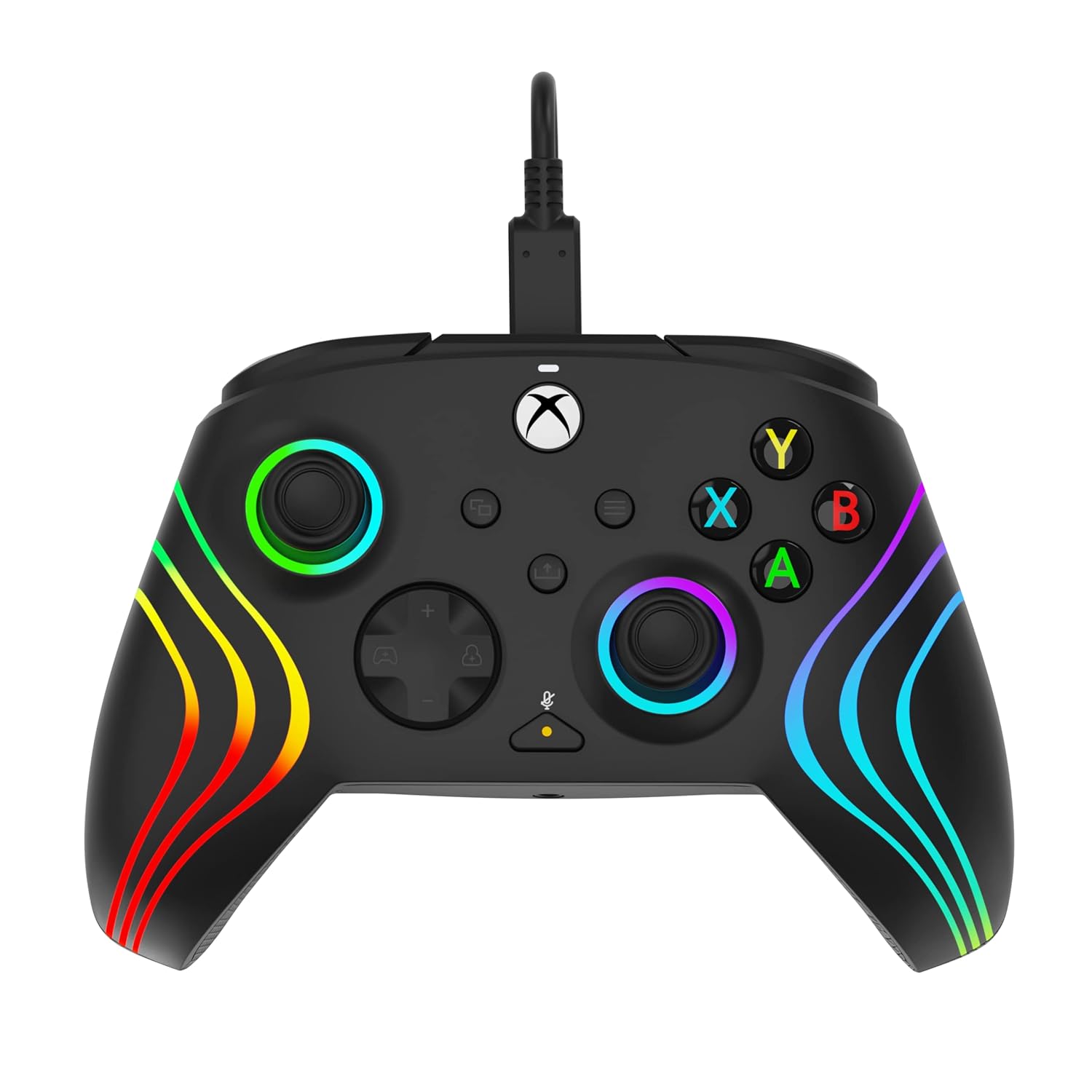 PDP Afterglow Wave Wired Xbox Controller with Custom RGB Lighting