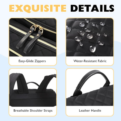 Large Capacity Water-Resistant Diaper Backpack with Stroller Buckle