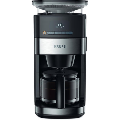 Krups Grind Aroma 10‑Cup Programmable Coffee Maker with Built‑In Grinder