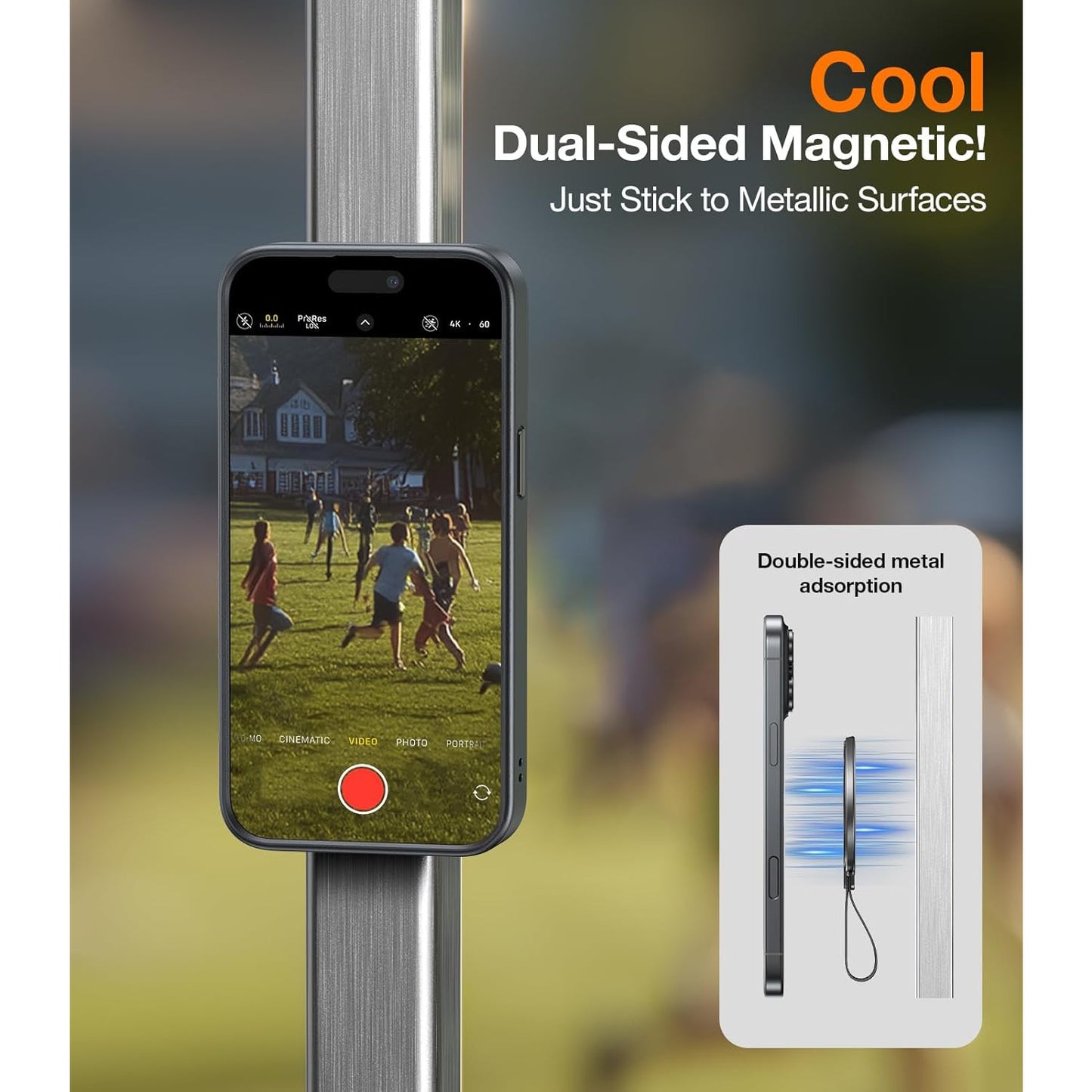 TORRAS 2025 Upgrade Magnetic Phone Grip Kickstand with Braided Strap