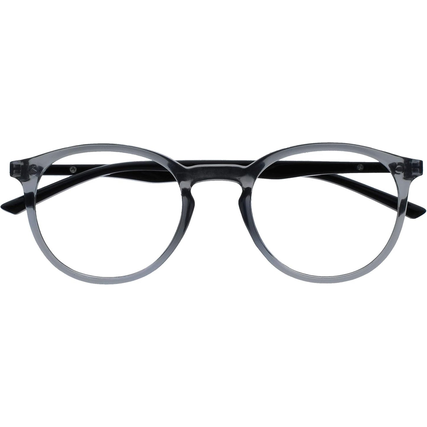 OPULIZE Met Blue Light Reading Glasses Slim Round Frame Anti‑Glare 1.00 Diopter