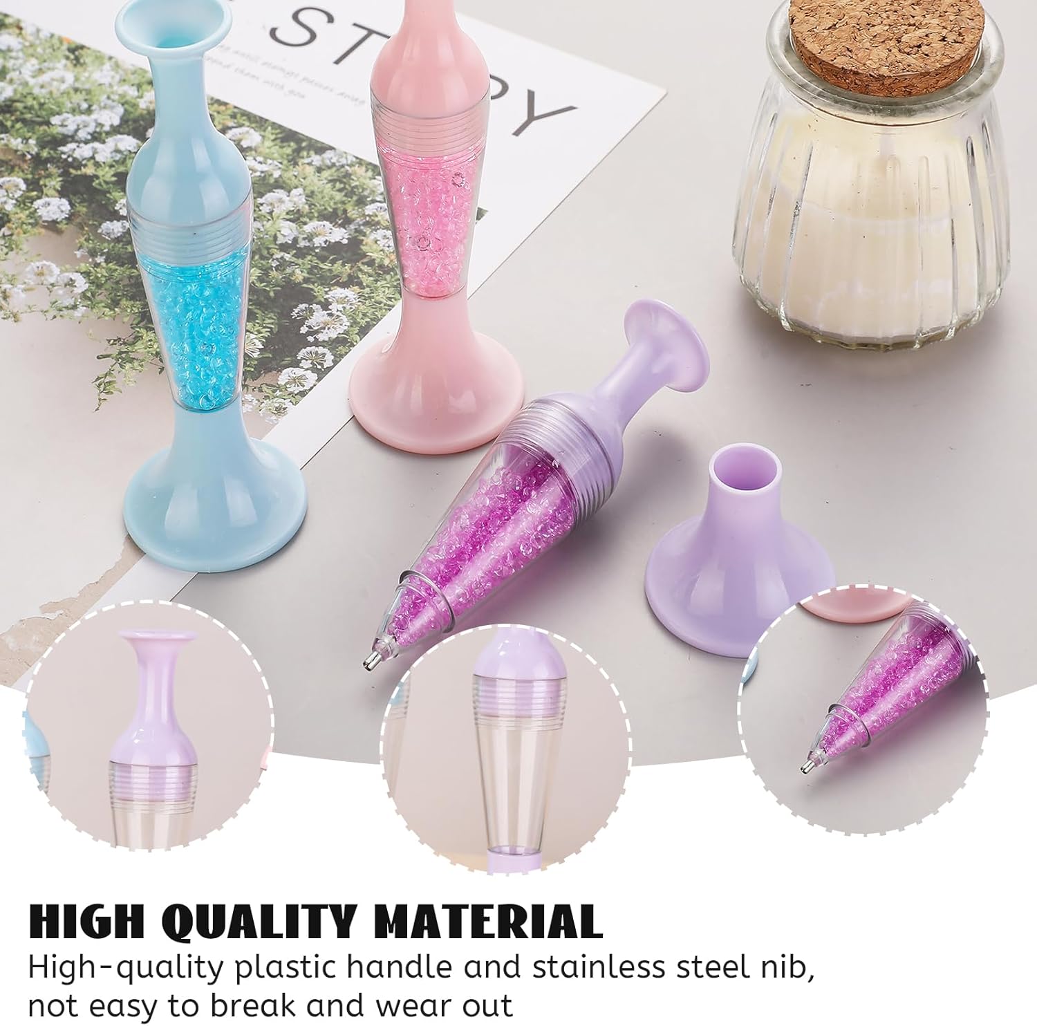 YELYTR 3-Pack Refillable Vase Pen for Diamond Painting