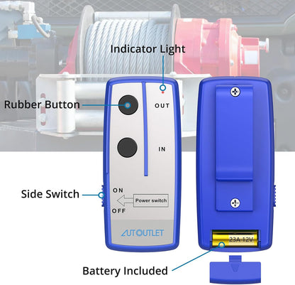 AUTOUTLET EFUAT065a Wireless Winch Remote Control Kit 2-Pack