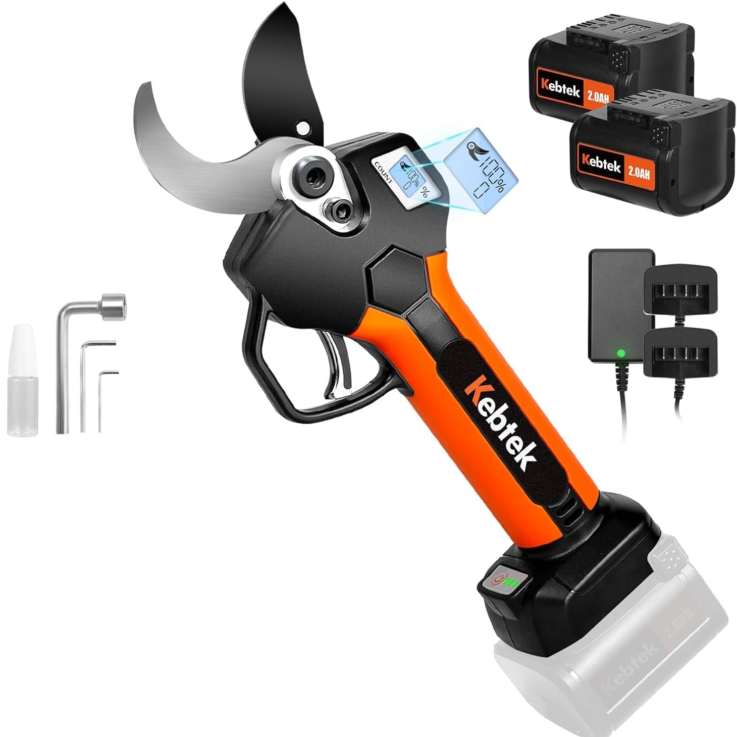 Kebtek KT940 40mm Electric Pruning Secateurs 18V Battery Pack