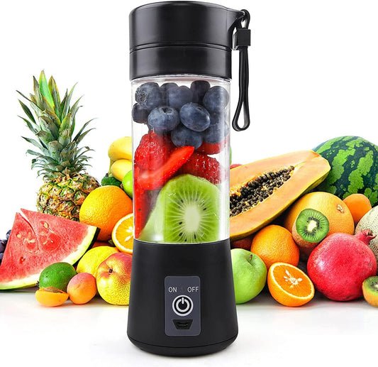 Moisturnt Portable USB Rechargeable Personal Blender 380ml Mini Smoothie Mixer