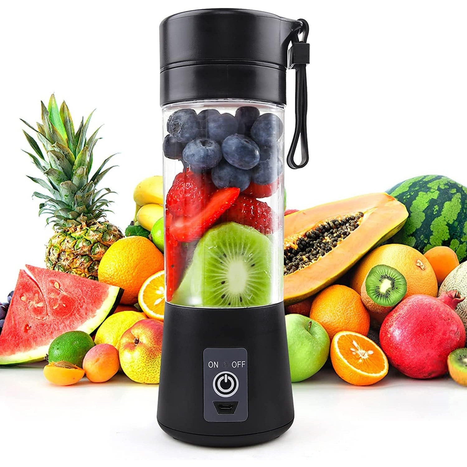 Moisturnt Portable USB Rechargeable Personal Blender 380ml Mini Smoothie Mixer