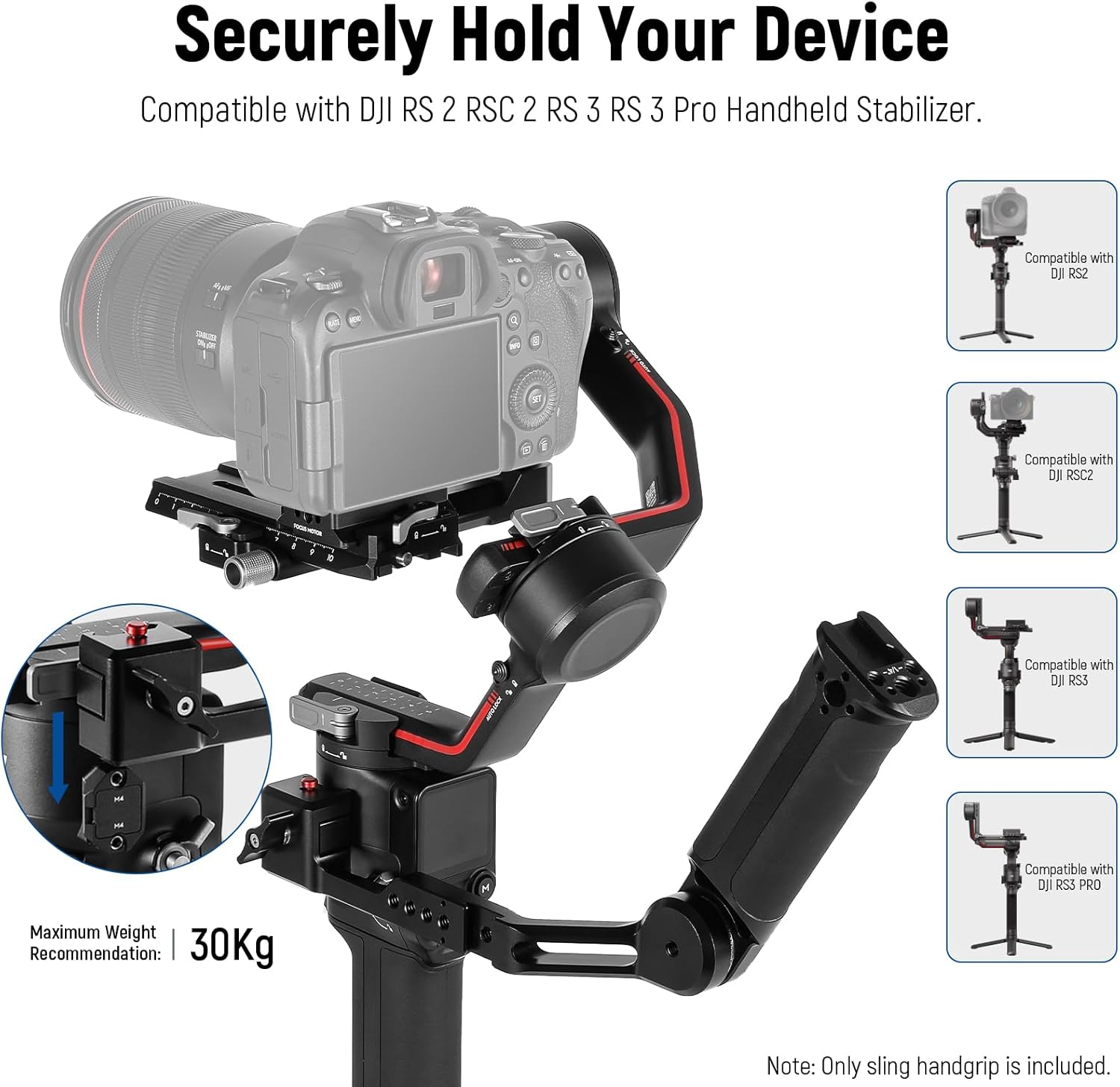 NEEWER Adjustable Sling Handle Grip for DJI Ronin Gimbals