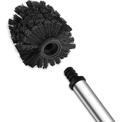 Top-spring Stainless Steel Standing Toilet Brush Set – Black - Gomix Brands Outlet