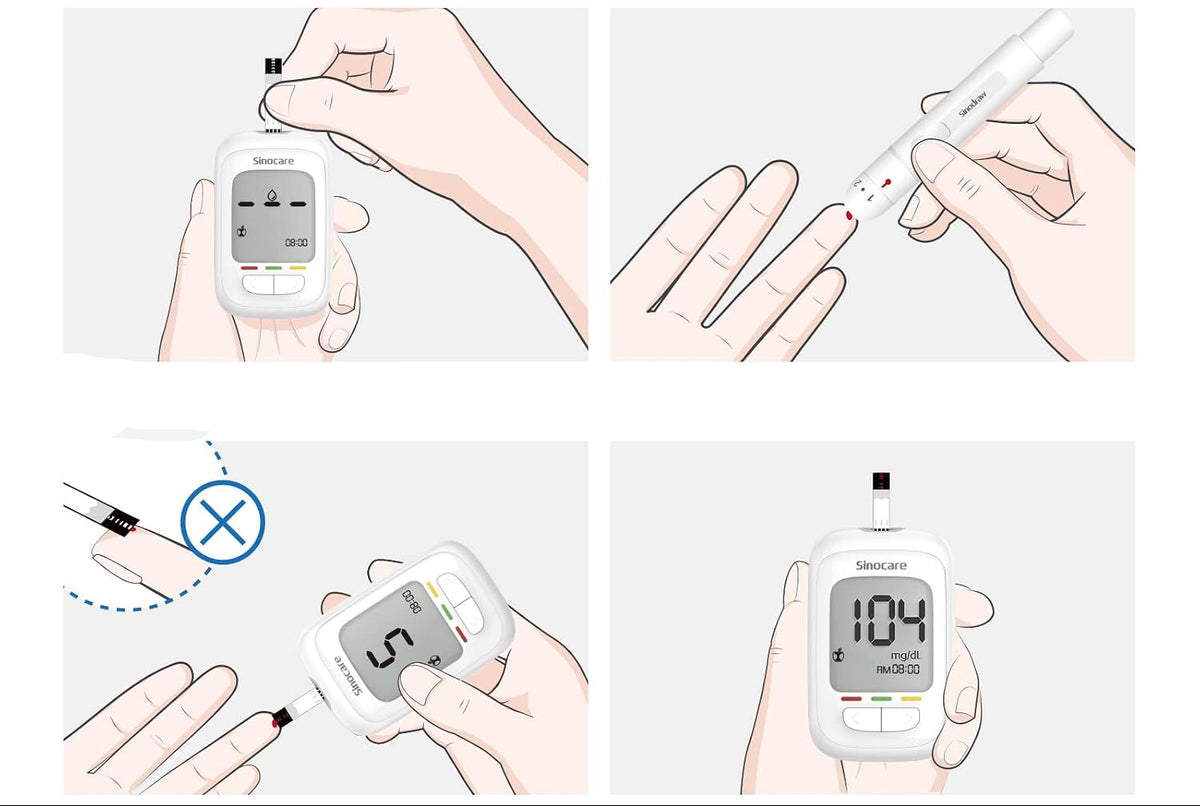 sinocare Safe AQ Pro I Blood Glucose Meter Set