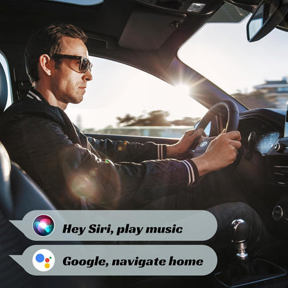 HSTOP 2-in-1 Android Auto & Apple CarPlay Wireless Adapter, USB‑A to USB‑C Converter