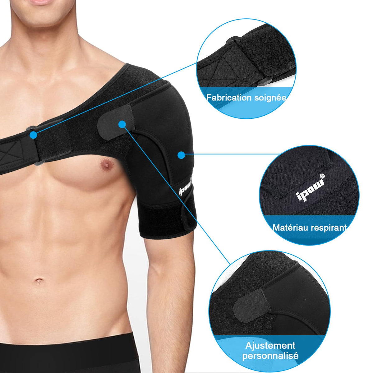IPOW Adjustable Neoprene Shoulder Support