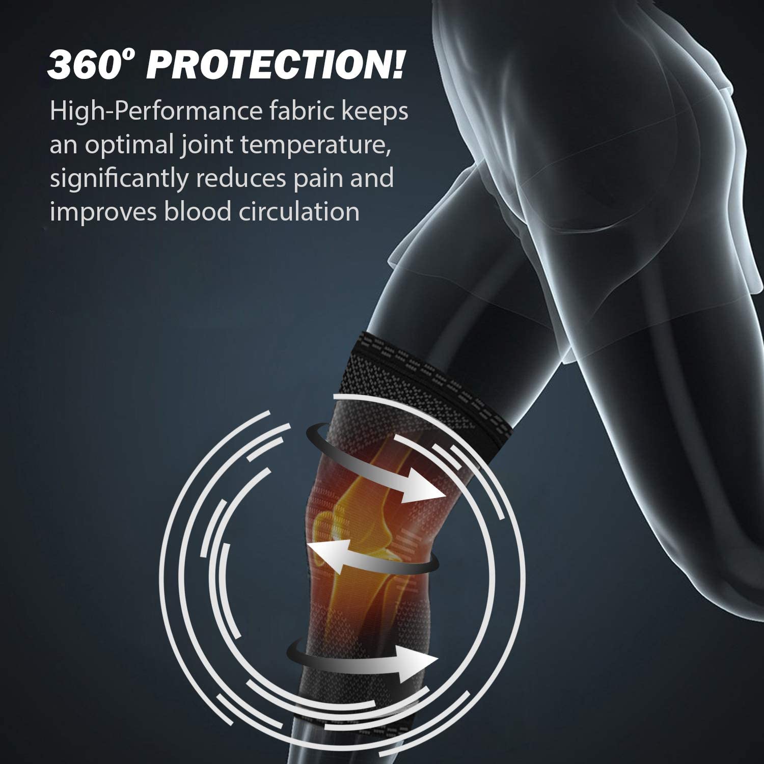 PowerLix Compression Knee Sleeve: Ultimate Support for Pain Relief and Recovery