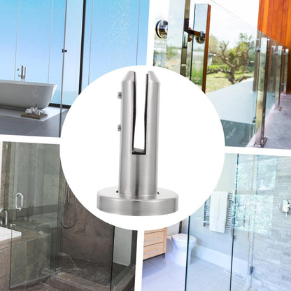 Tofficu Stainless Steel Glass Panel Clamp for Balcony Garden Pool