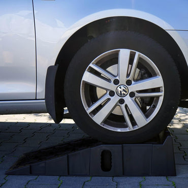 Heavy-Duty Plastic Car Ramps: 11,000 lbs Capacity, Auto Vehicle Maintenance Set