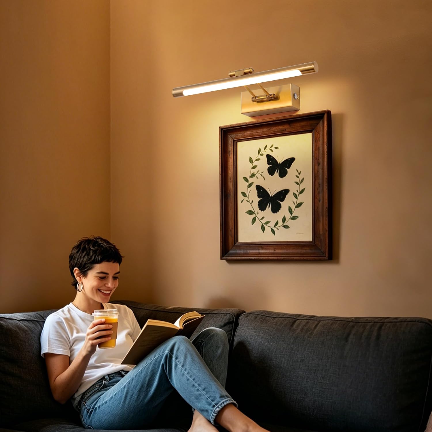 TYhogar WT-101A-BS-DM 8W LED Bathroom Mirror Wall Light 3000K