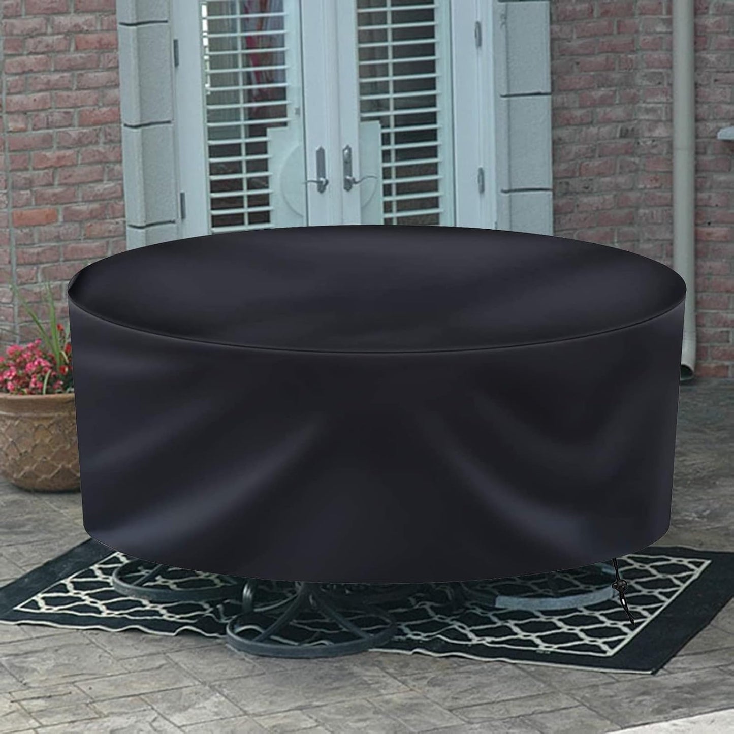 Tvird round furniture cover windproof and Durable Veranda Garden