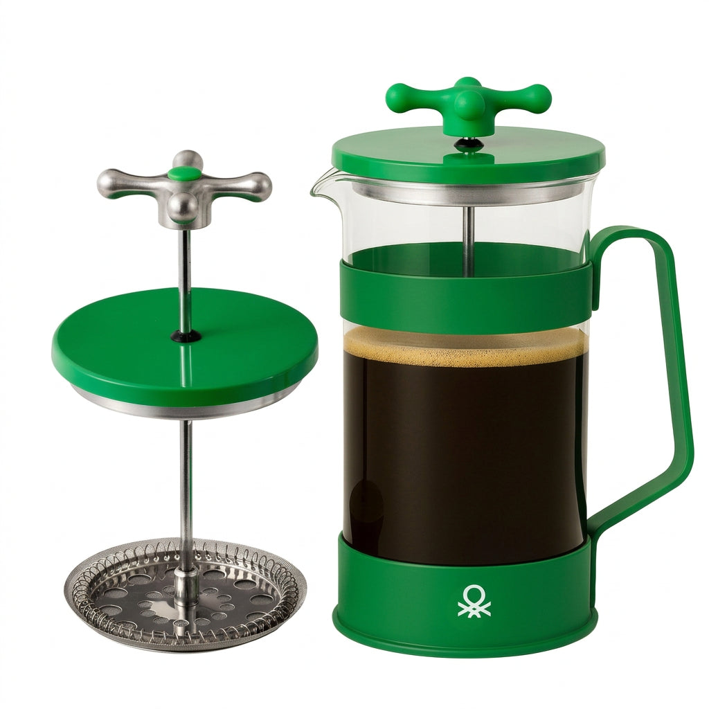 United Colors of Benetton Rainbow French Press 6 Cups 600ml Matt Green
