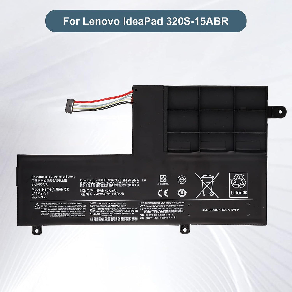 E-YIIVIIL L14M2P21 Replacement Battery for Lenovo IdeaPad