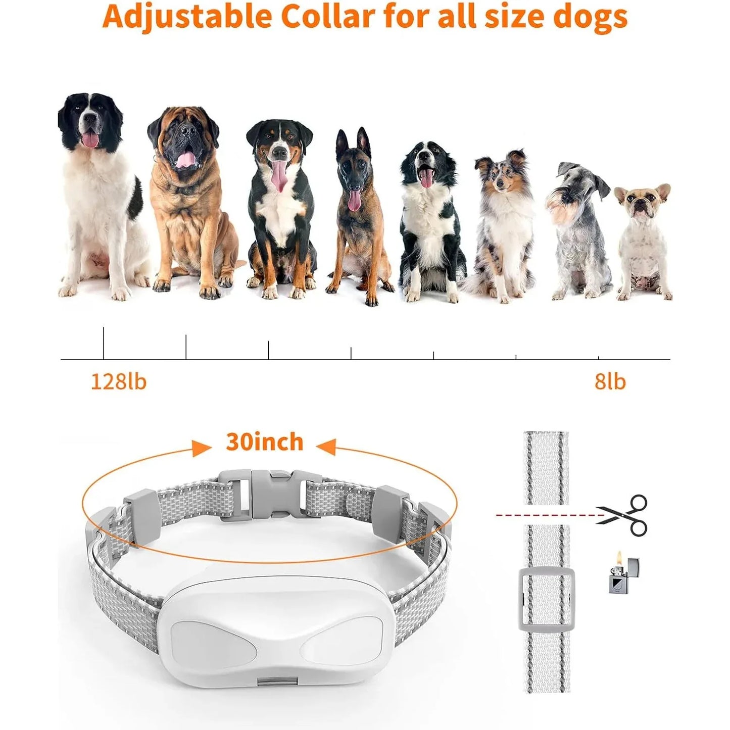 ACCWORK Rechargeable Dog Training Collar Long-Range, Vibration, Shock, Waterproof - Gomix Brands Outlet