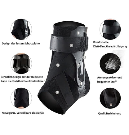 Premium Ankle Support Brace with Stabilizers for Injury Recovery and Pain Relief