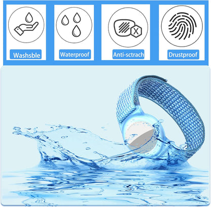 Dingfeiyu Anti-Scratch GPS AirTag Wristband 2 Pcs