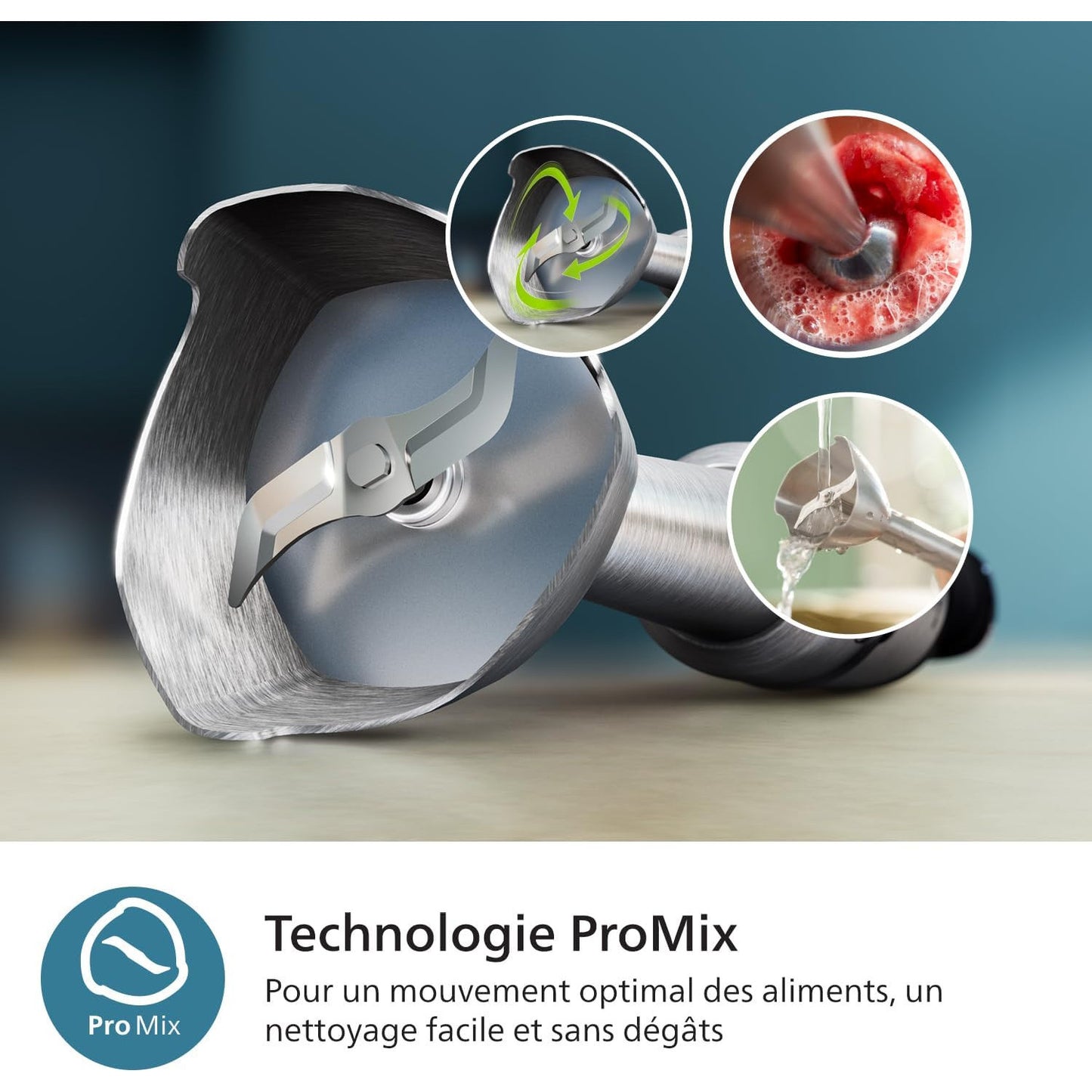 Philips Series 5000 Hand Blender: Powerful 1200W ProMix Technology for Effortless Kitchen Blending
