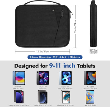 MoKo 9‑11 Inch Padded Tablet Sleeve with Carry Handle