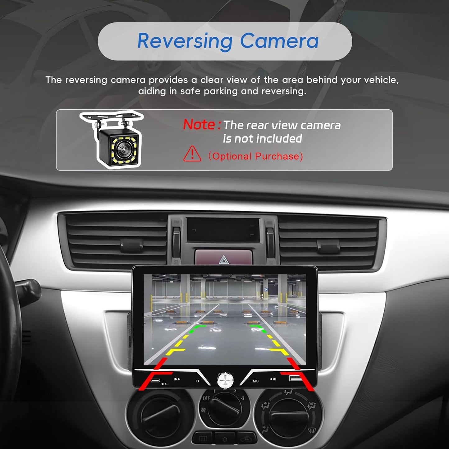 7-inch Single Din Car Stereo with CarPlay Android Auto Bluetooth