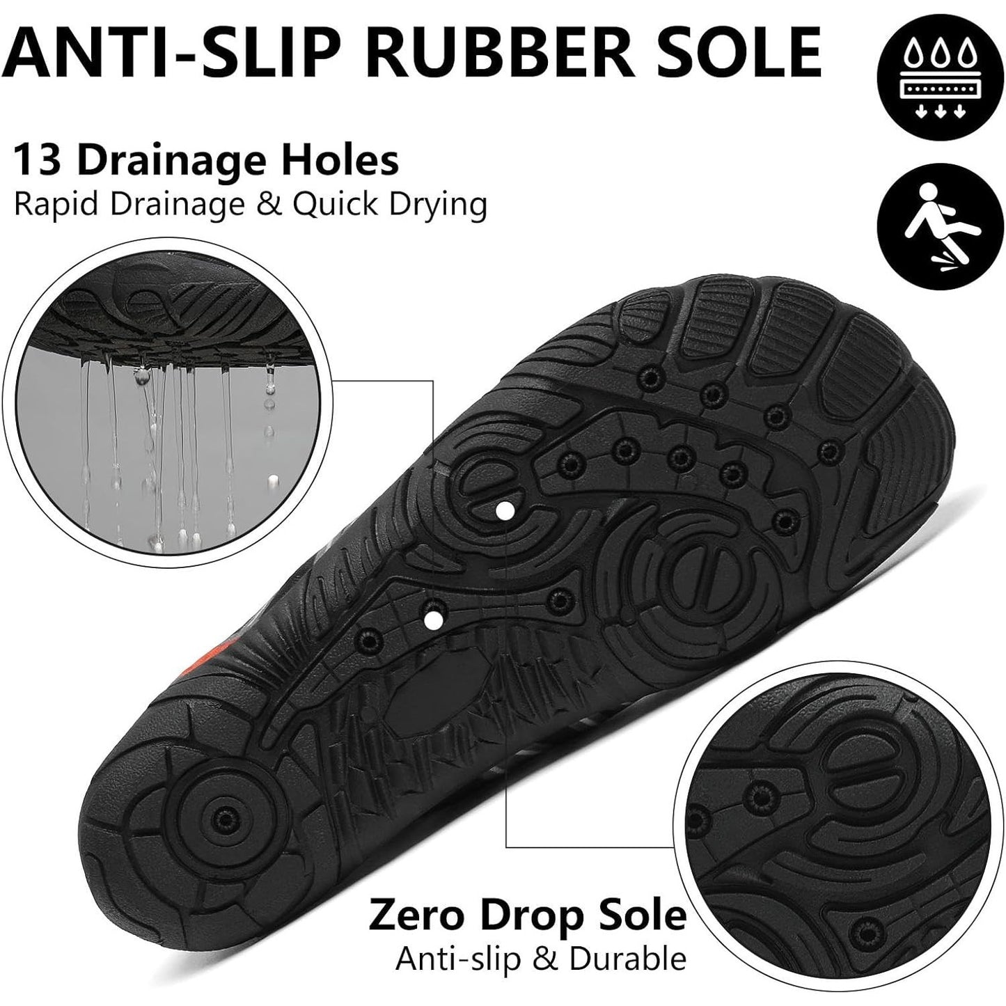 Mishansha Quick-Dry Water Barefoot Swim Shoes for Men and Women