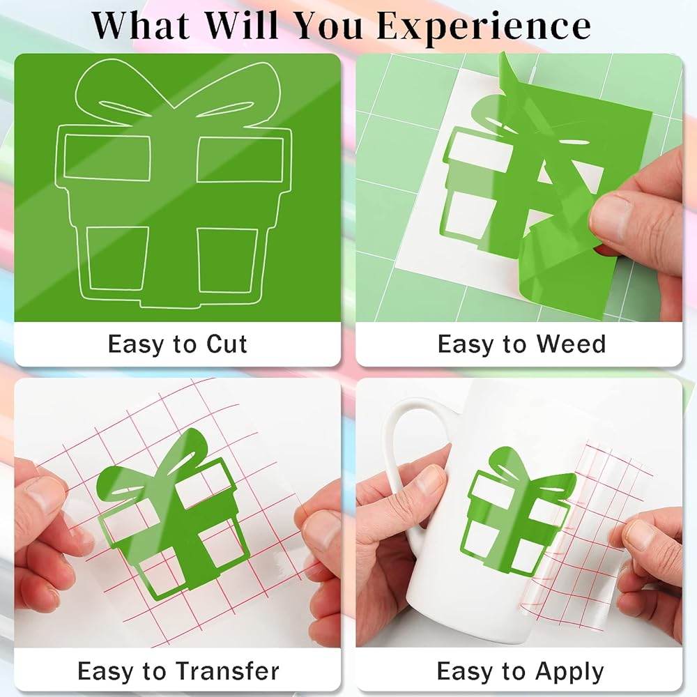 Cricut Lime Green Glossy Permanent Vinyl Roll 12x48