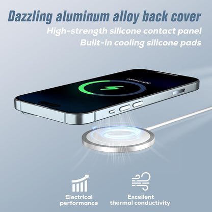 Hoonyer MagEase Magnetic Wireless Charger 15W Mag-Safe Compatible with iPhone 16 15 14 13 12