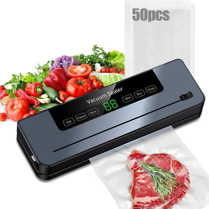 Lwuey LWUEY01 Food Vacuum Sealer Machine 90kPa Navy Blue