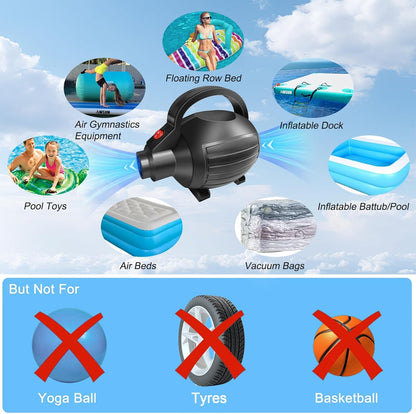 AWSUM 600W Electric Air Pump for Gymnastics Mats & Floats