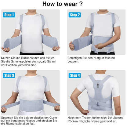 Ultimate Back Posture Corrector for Men and Women, Adjustable Shoulder Support - Gomix Brands Outlet