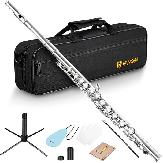 Vangoa 16 Key C Flute Instrument Set for Beginners with Accessories