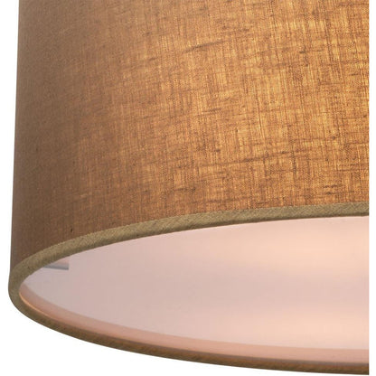 Globo Decorative Brown Textile Ceiling Lamp for Living Room