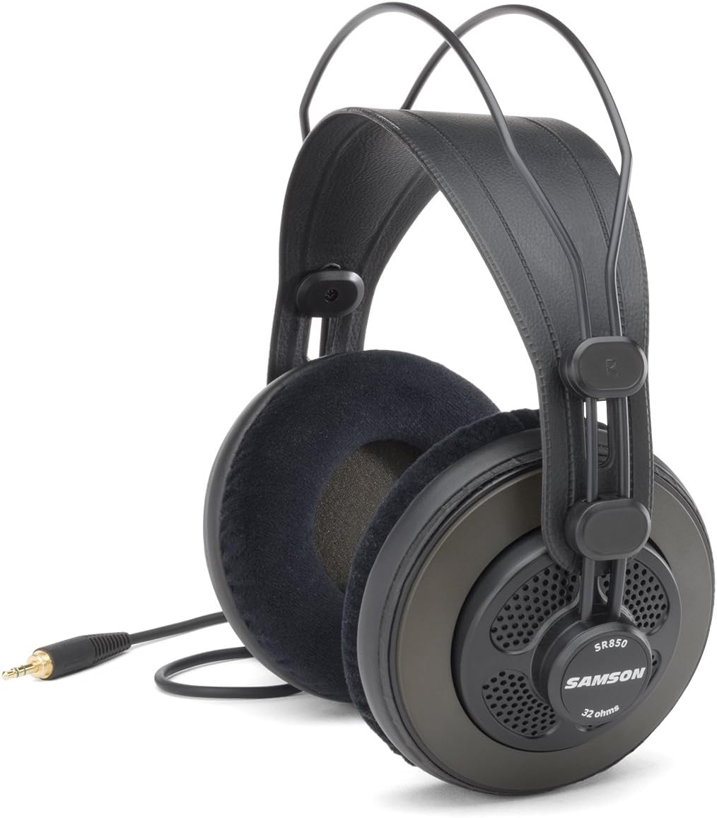 Samson SR850 Semi-Open Studio Reference Headphones 50mm Drivers 32Ω
