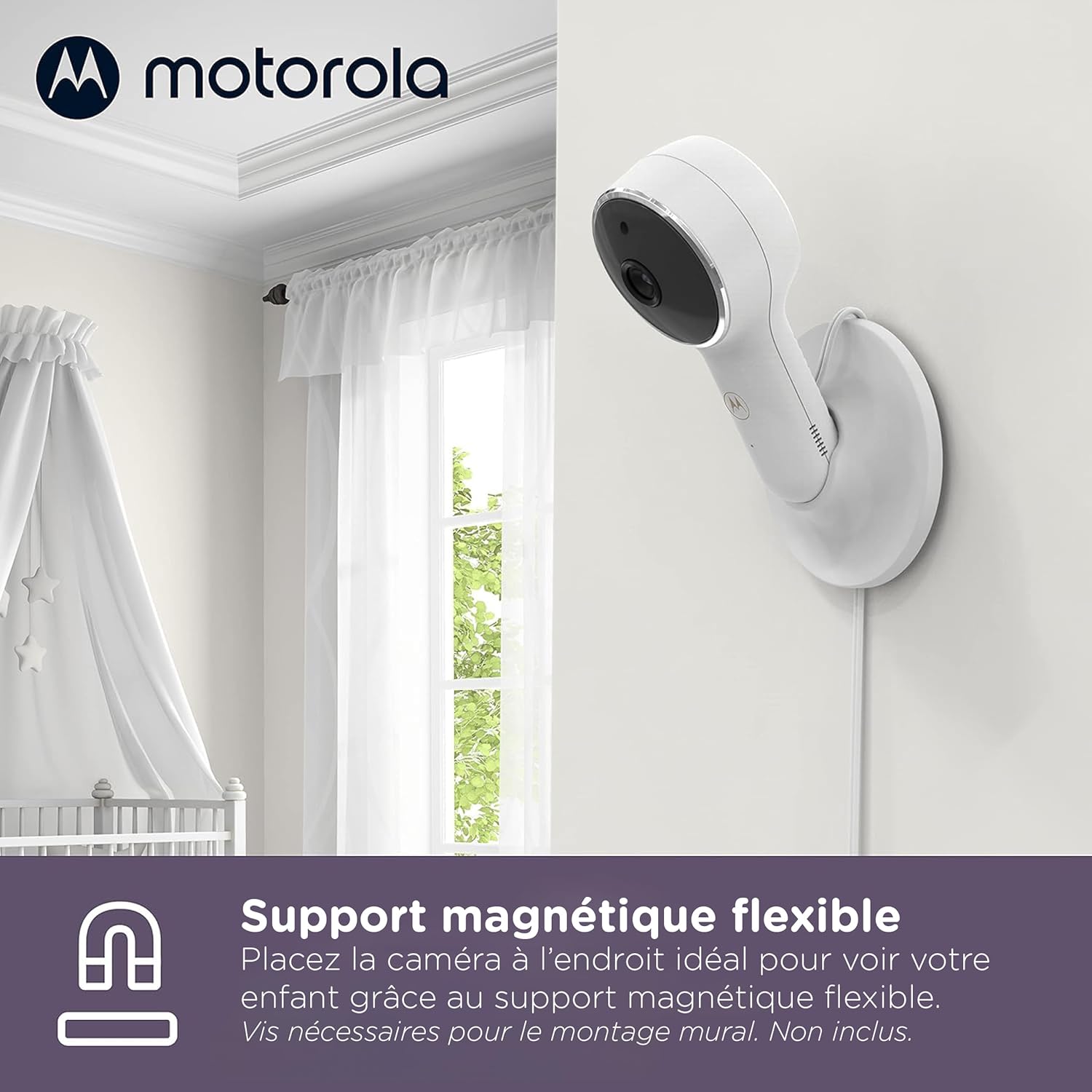 Motorola VM65X Connect Full HD Wi-Fi Baby Monitor with Flexible Mount