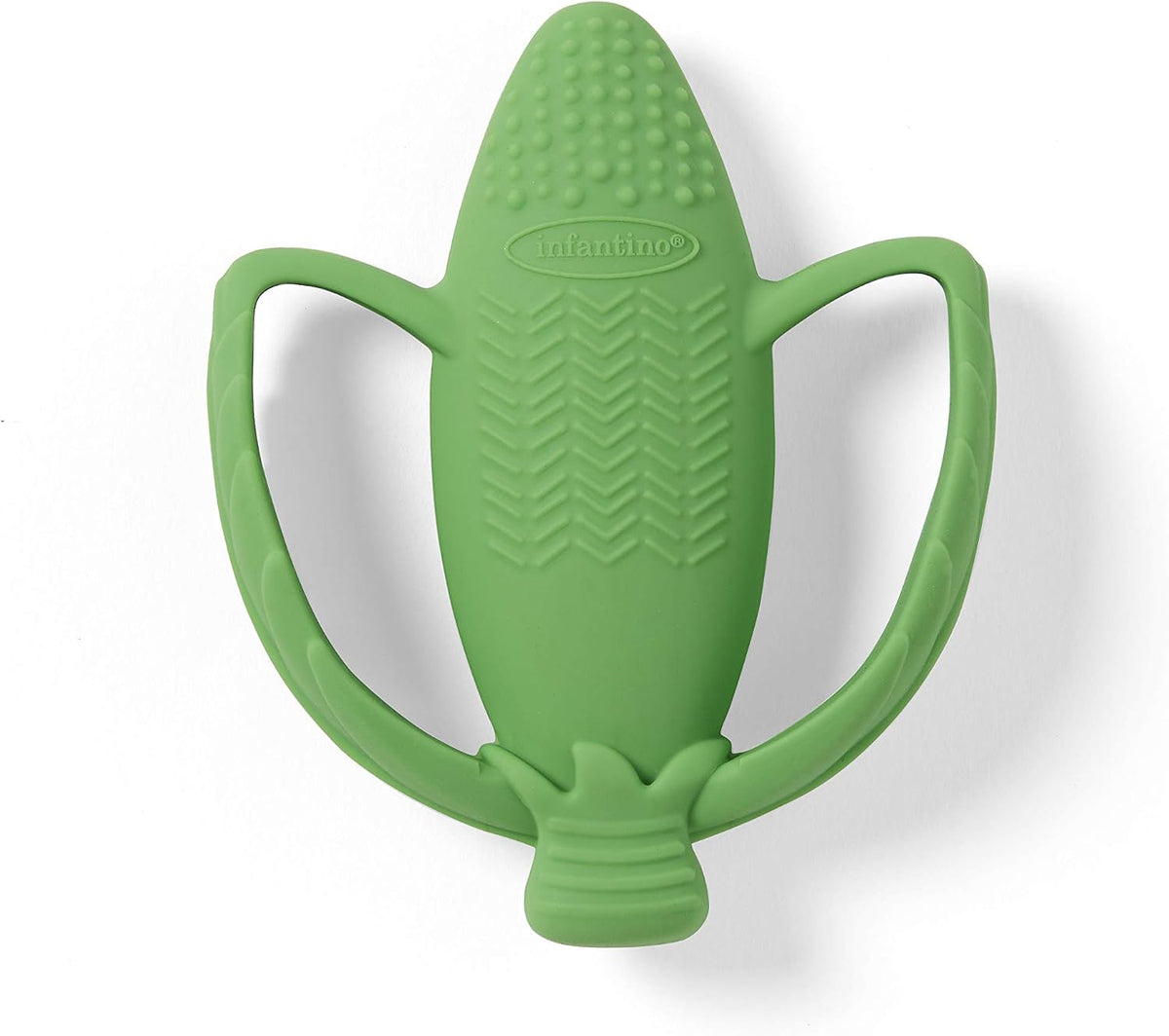 Infantino Lil' Nibble Textured Silicone Teether Green