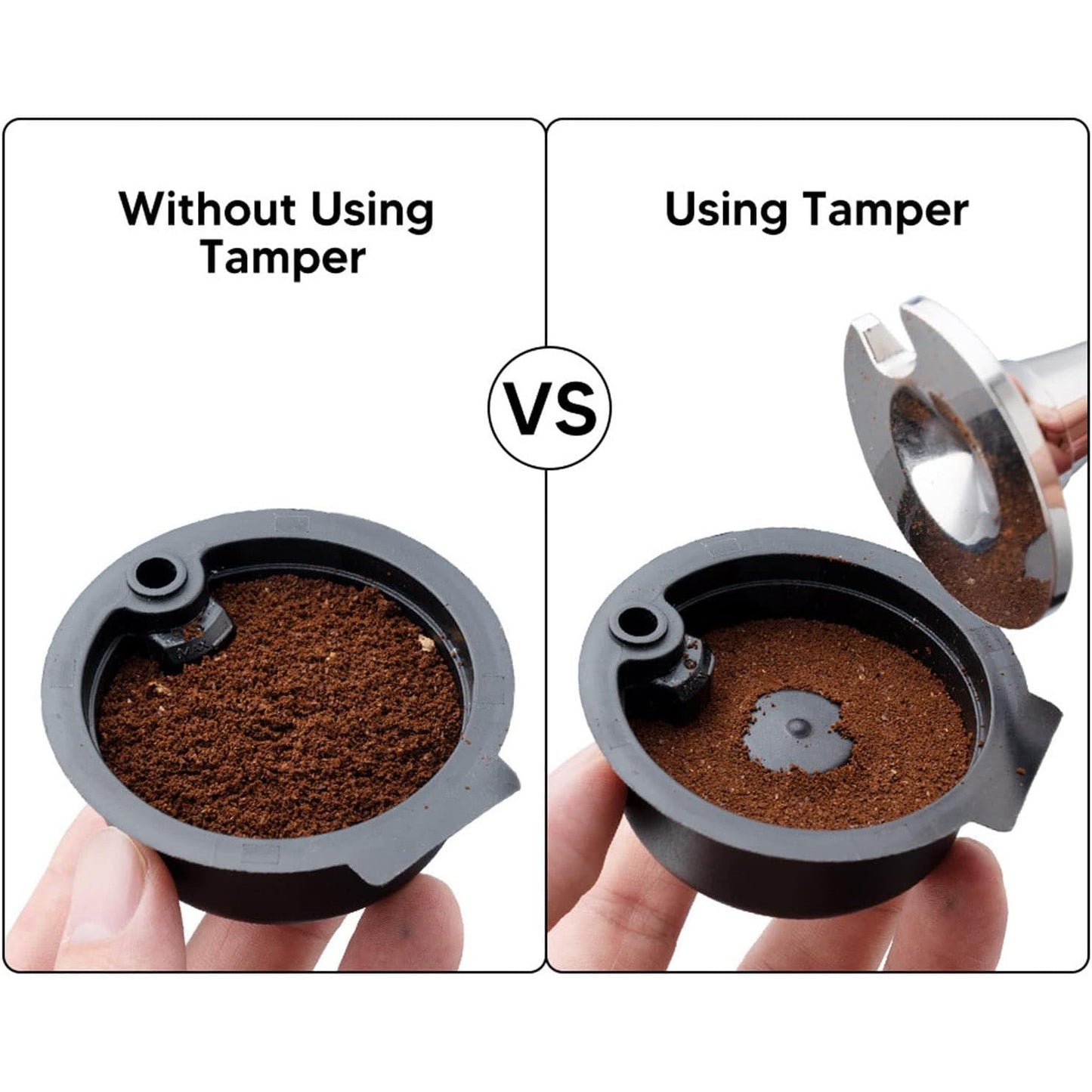 51mm Stainless Steel Coffee Tamper Leveler with Ergonomic Handle