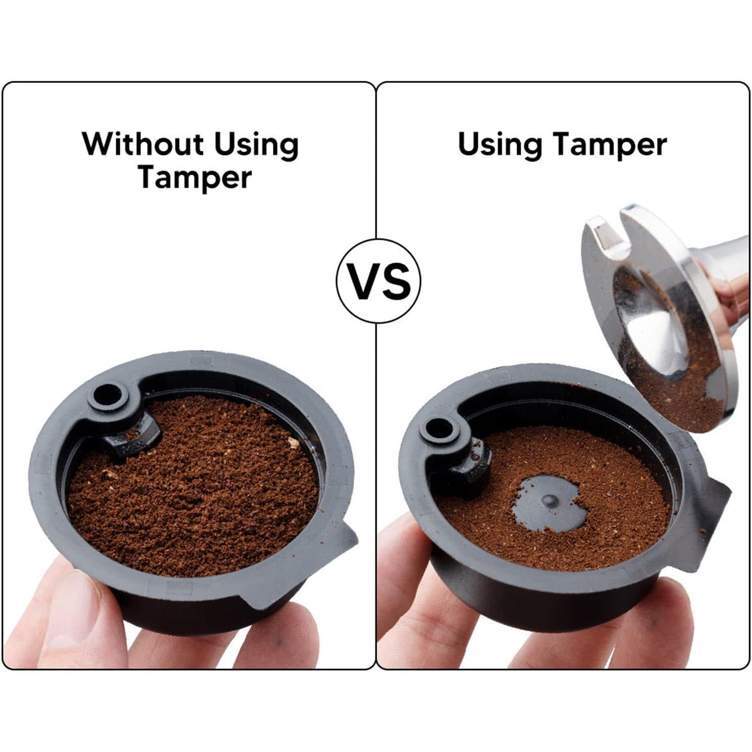 51mm Stainless Steel Coffee Tamper Leveler with Ergonomic Handle