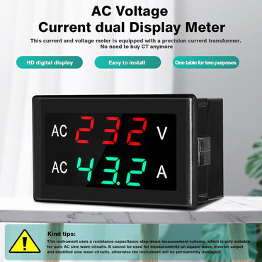 Jadeshay KBADBCNDD-GSLJH109914 Digital Voltmeter Ammeter AC50-500V 0-120A